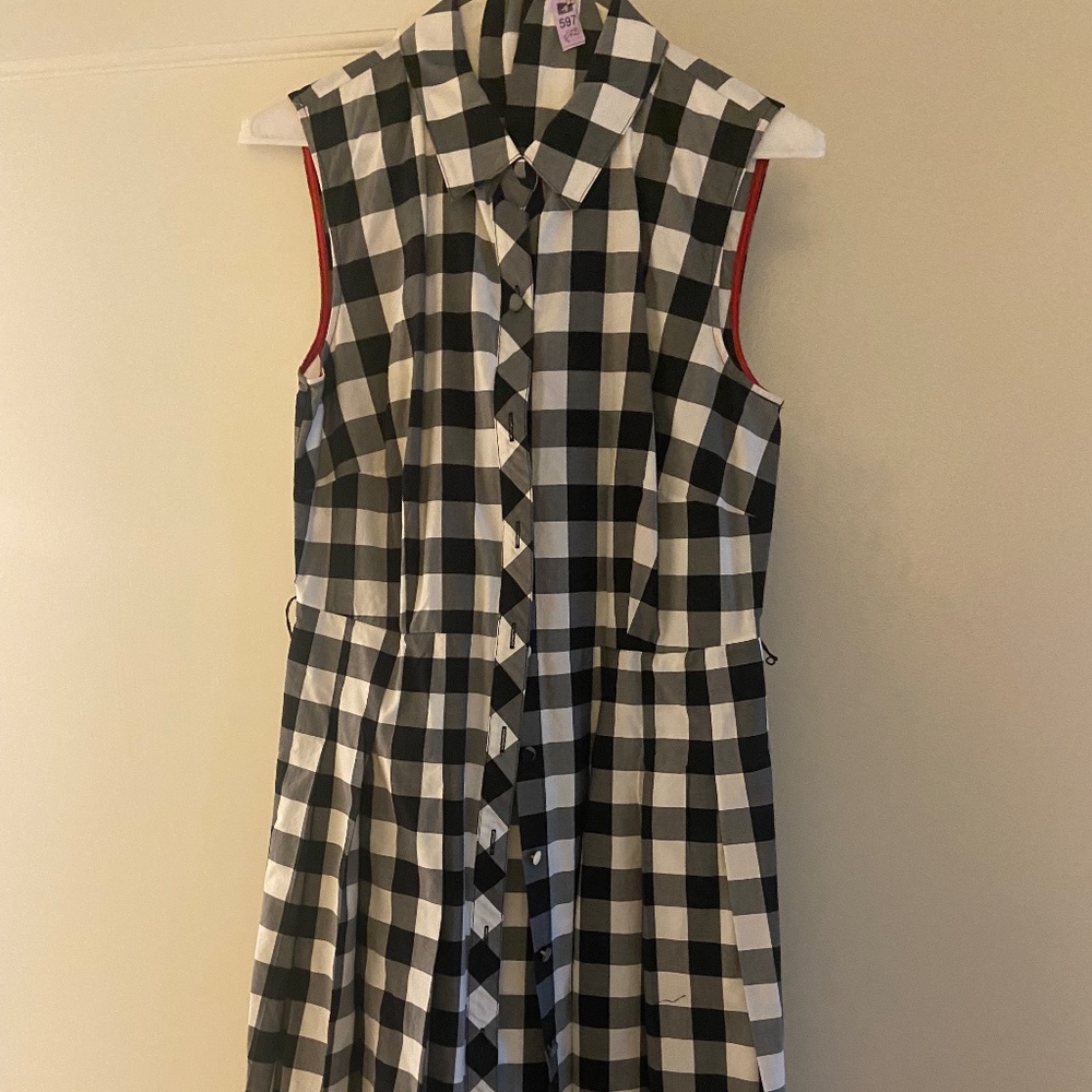 Talbots Gingham Midi Dress